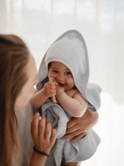 Accappatoio per bambini in cotone organico Fluffy