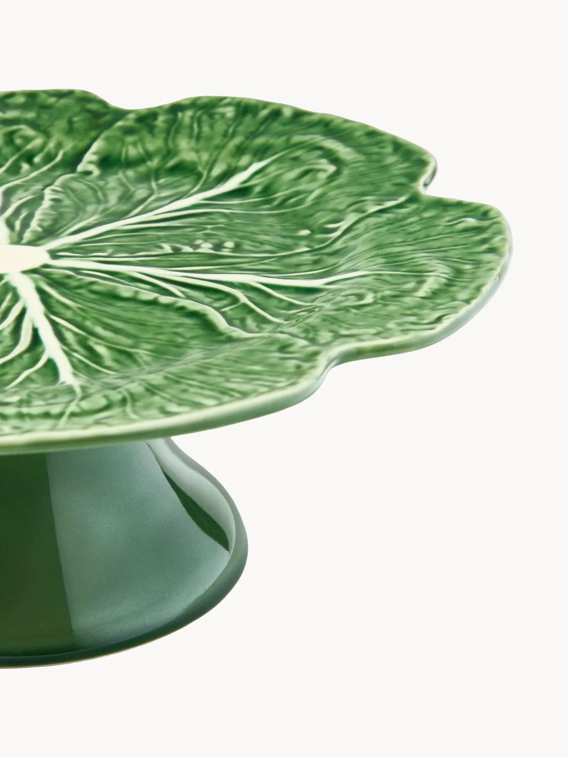 Alzatina per dolci dipinta a mano Cabbage