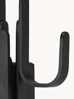 Appendiabiti da parete in legno di quercia Woody