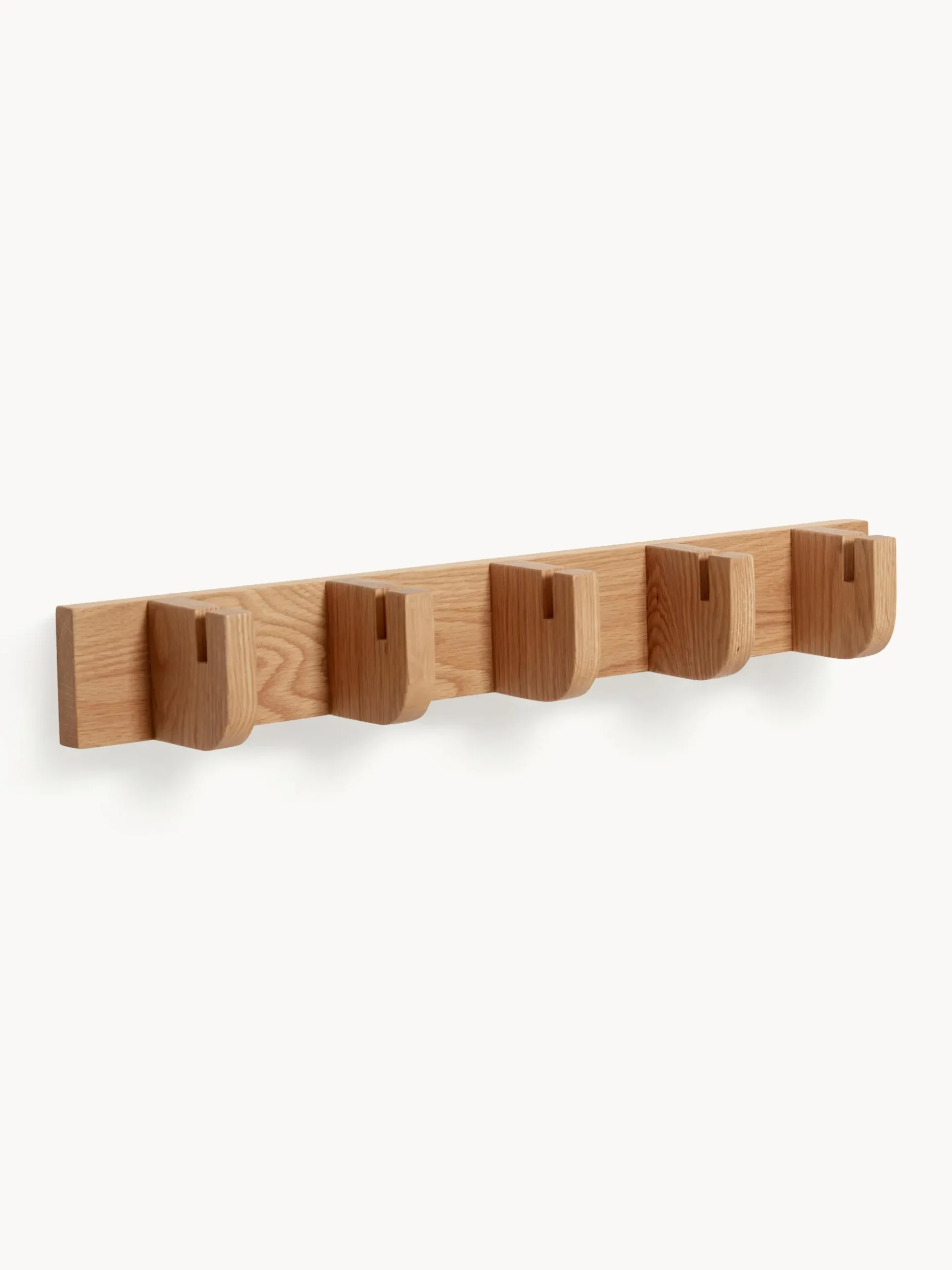 Appendiabiti da parete in legno di quercia Nomad