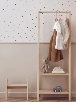 Appendiabiti per bambini in legno di faggio Saga