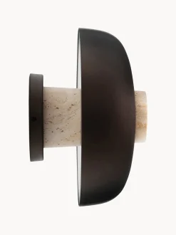 Applique in travertino con luce regolabile Reverse