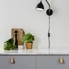 Applique grande orientabile con spina Valencia