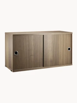 Armadietto con ante scorrevoli String System, larg. 78 x prof. 30 cm
