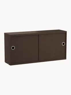 Armadietto con ante scorrevoli String System, larg. 78 x prof. 20 cm