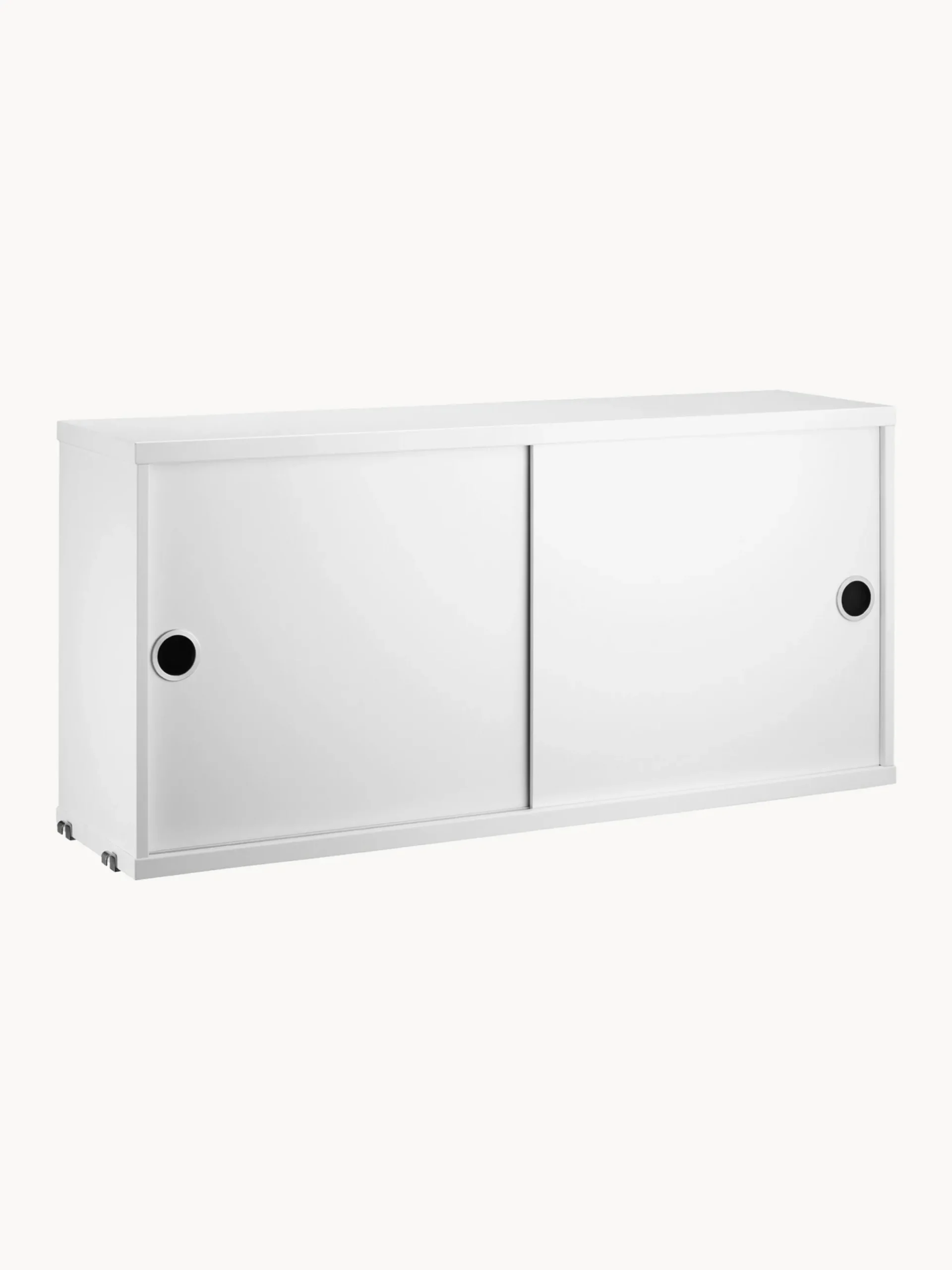 Armadietto con ante scorrevoli String System, larg. 78 x prof. 20 cm