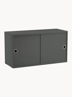Armadietto con ante scorrevoli String System, larg. 78 x prof. 30 cm