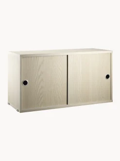 Armadietto con ante scorrevoli String System, larg. 78 x prof. 30 cm