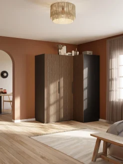 Armadio angolare componibile Simone, larg. 165 cm, diverse varianti