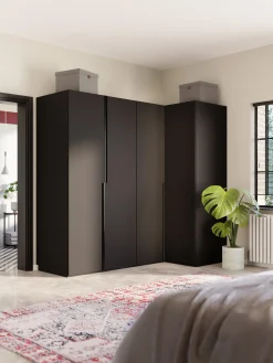 Armadio angolare componibile Leon, larg. 215 cm, diverse varianti