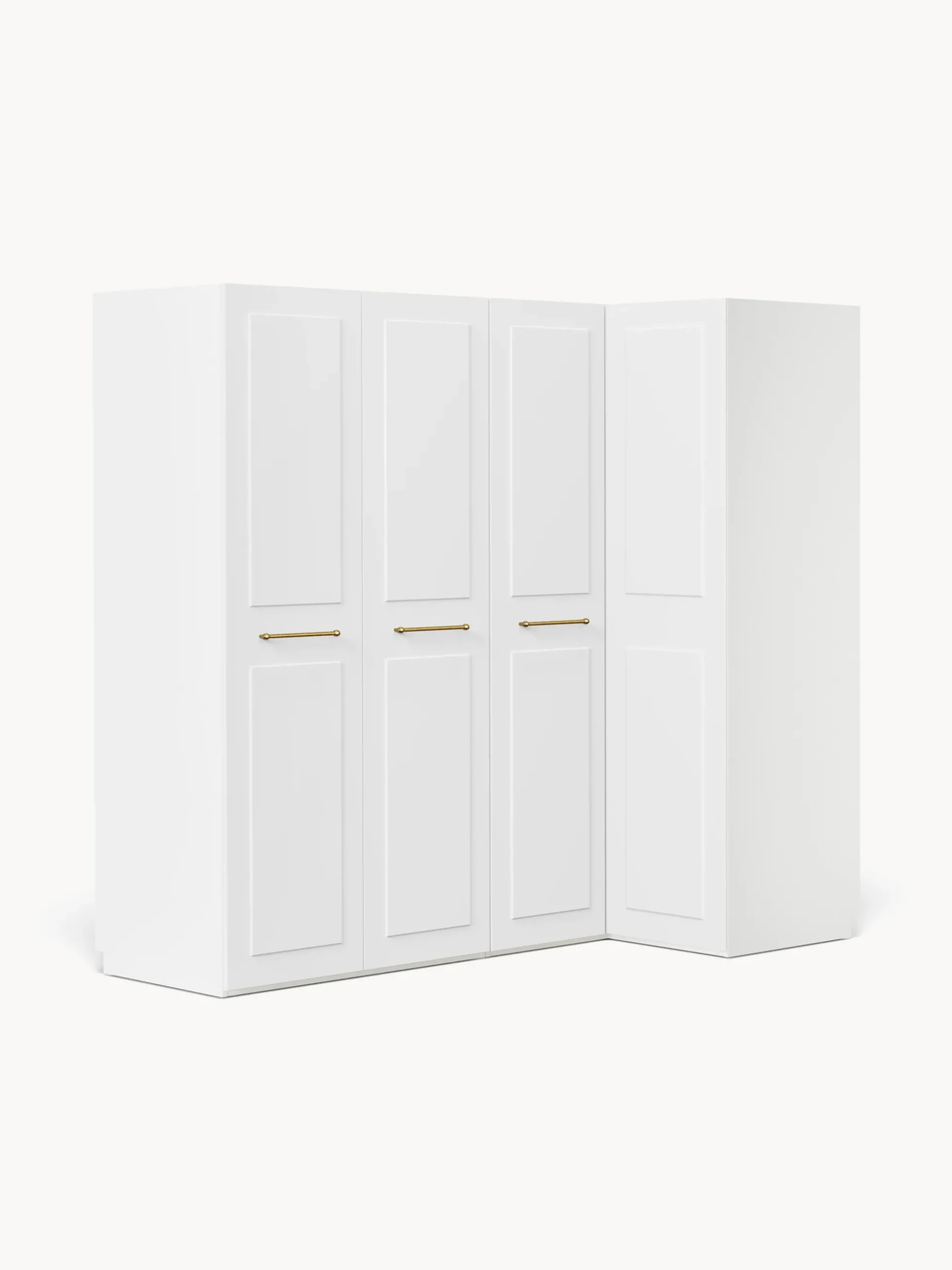 Armadio angolare componibile Charlotte, Larg. 215 cm, diverse varianti