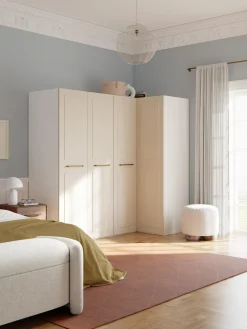 Armadio angolare componibile Charlotte, Larg. 215 cm, diverse varianti