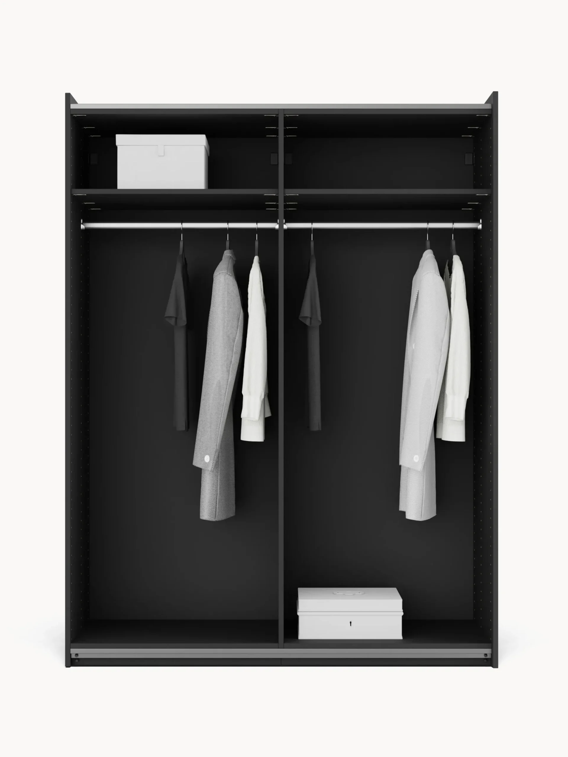 Armadio componibile ad ante scorrevoli Simone, larg. 150 cm, diverse varianti