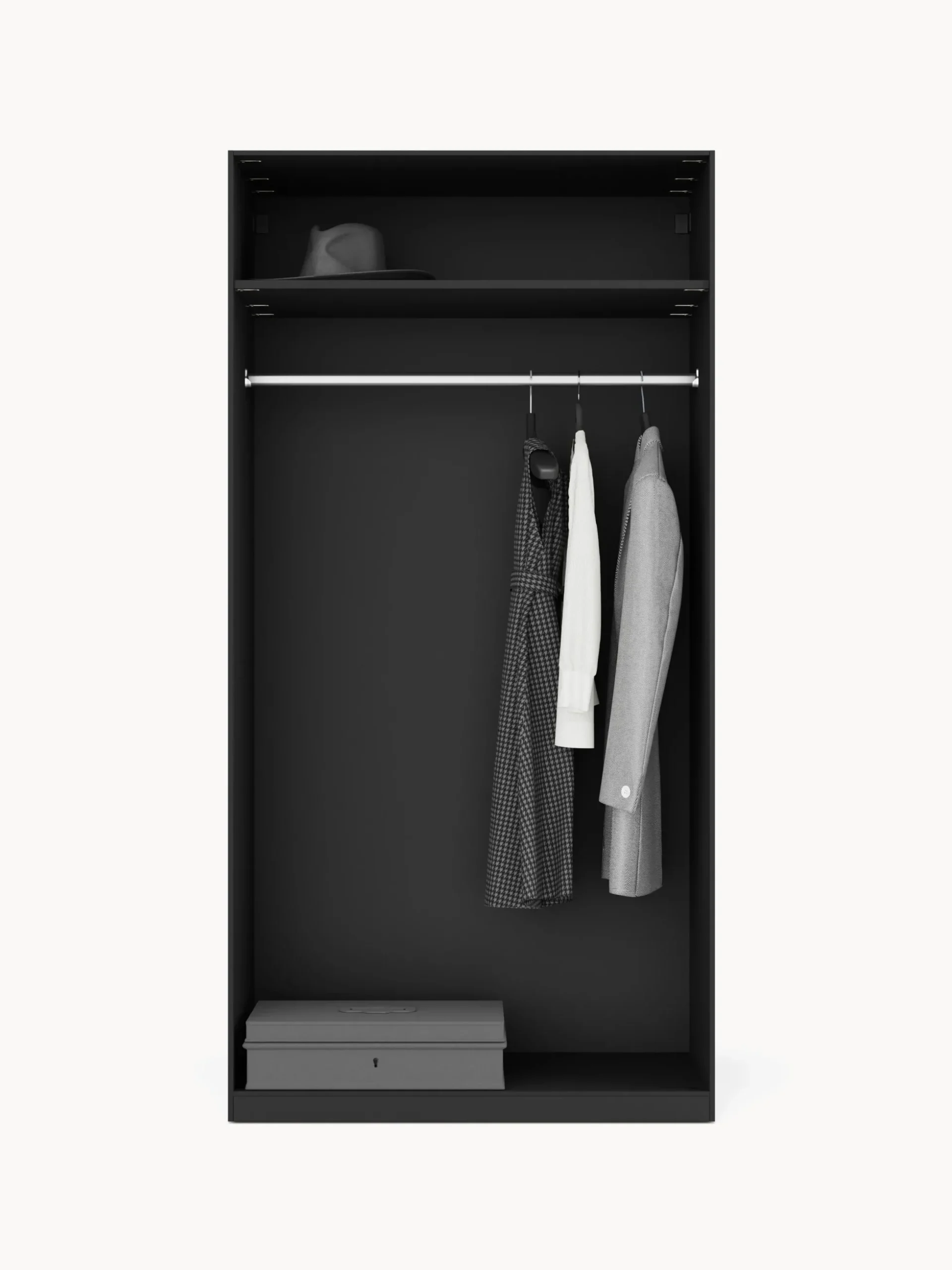 Armadio componibile ad ante battenti Leon, larg. 100 cm, diverse varianti