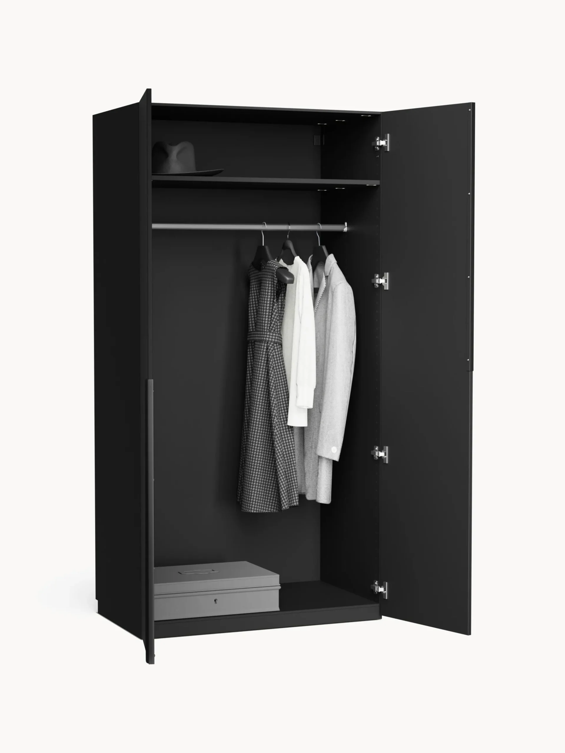 Armadio componibile ad ante battenti Leon, larg. 100 cm, diverse varianti