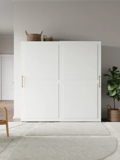 Armadio componibile con ante scorrevoli Charlotte, Larg. 200 cm, diverse varianti
