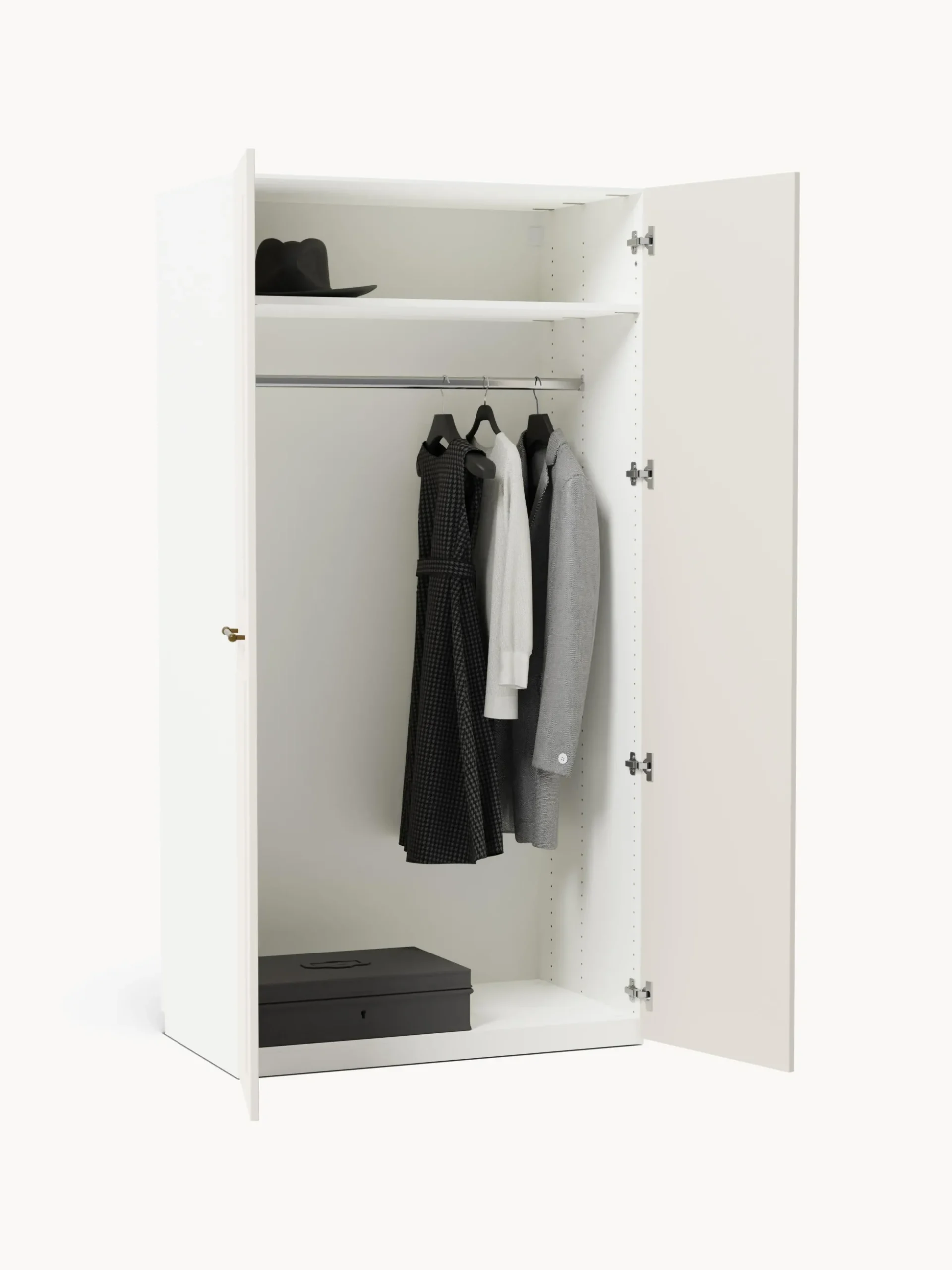 Armadio componibile con ante battenti Charlotte, Larg. 100 cm, in diverse varianti