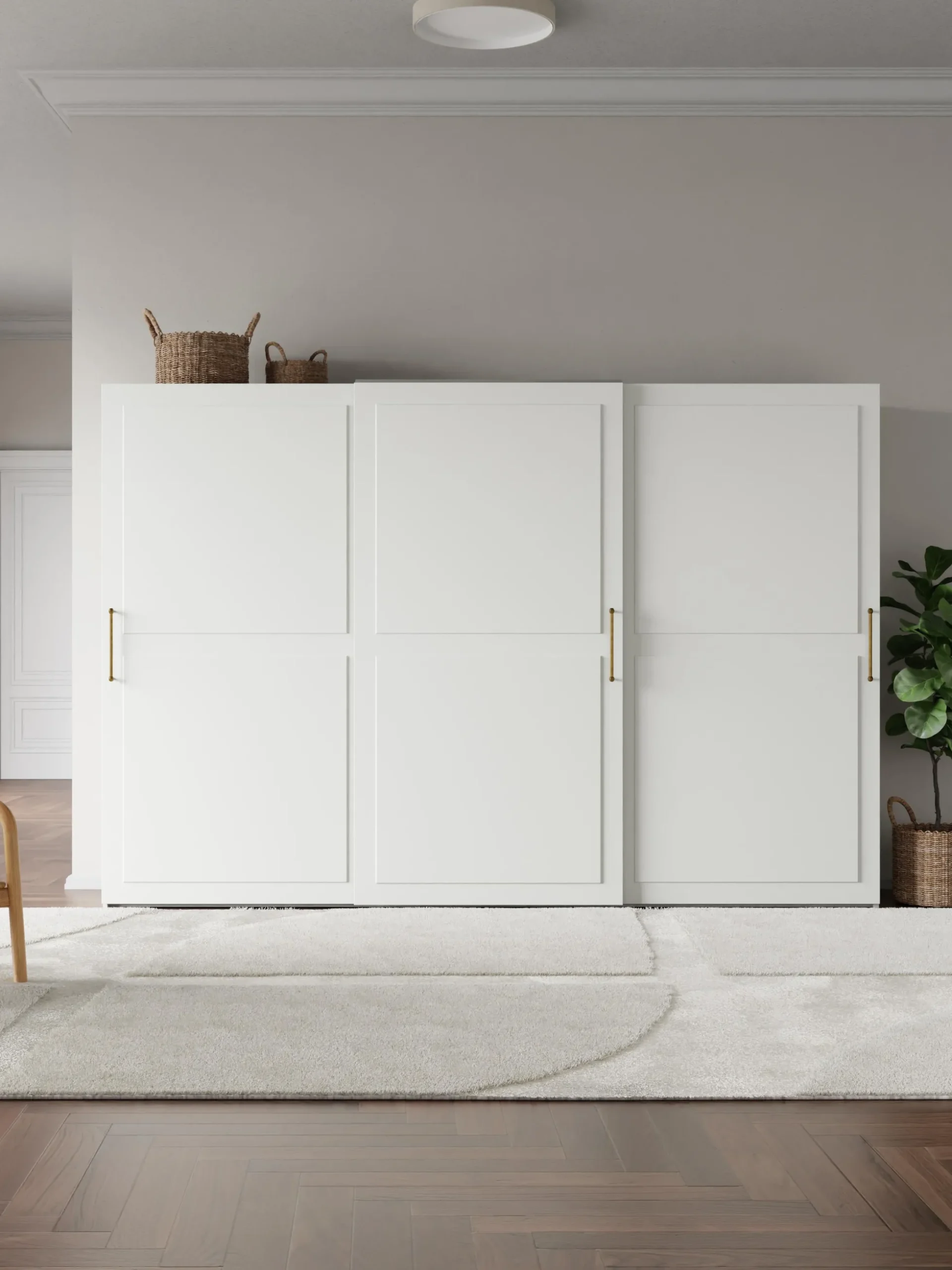 Armadio componibile con ante scorrevoli Charlotte, Larg. 300 cm, diverse varianti