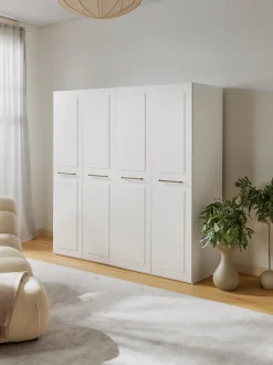 Armadio componibile con ante battenti Charlotte, Larg. 200 cm, in diverse varianti