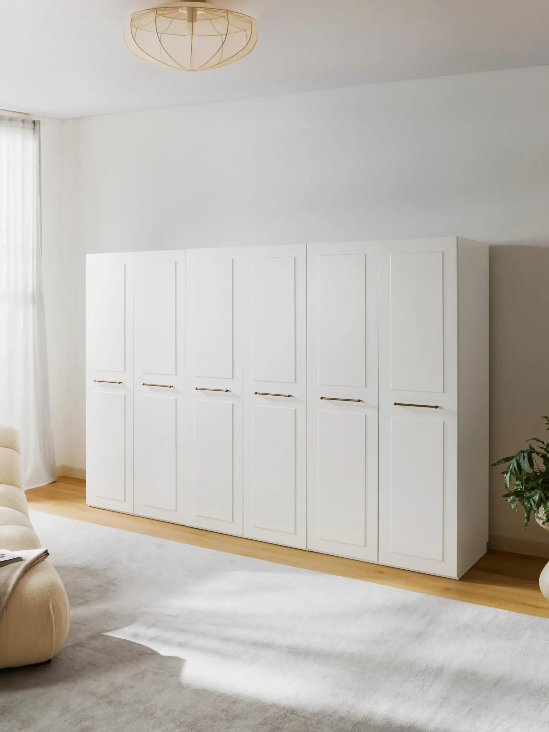 Armadio componibile con ante battenti Charlotte, Larg. 300 cm, in diverse varianti