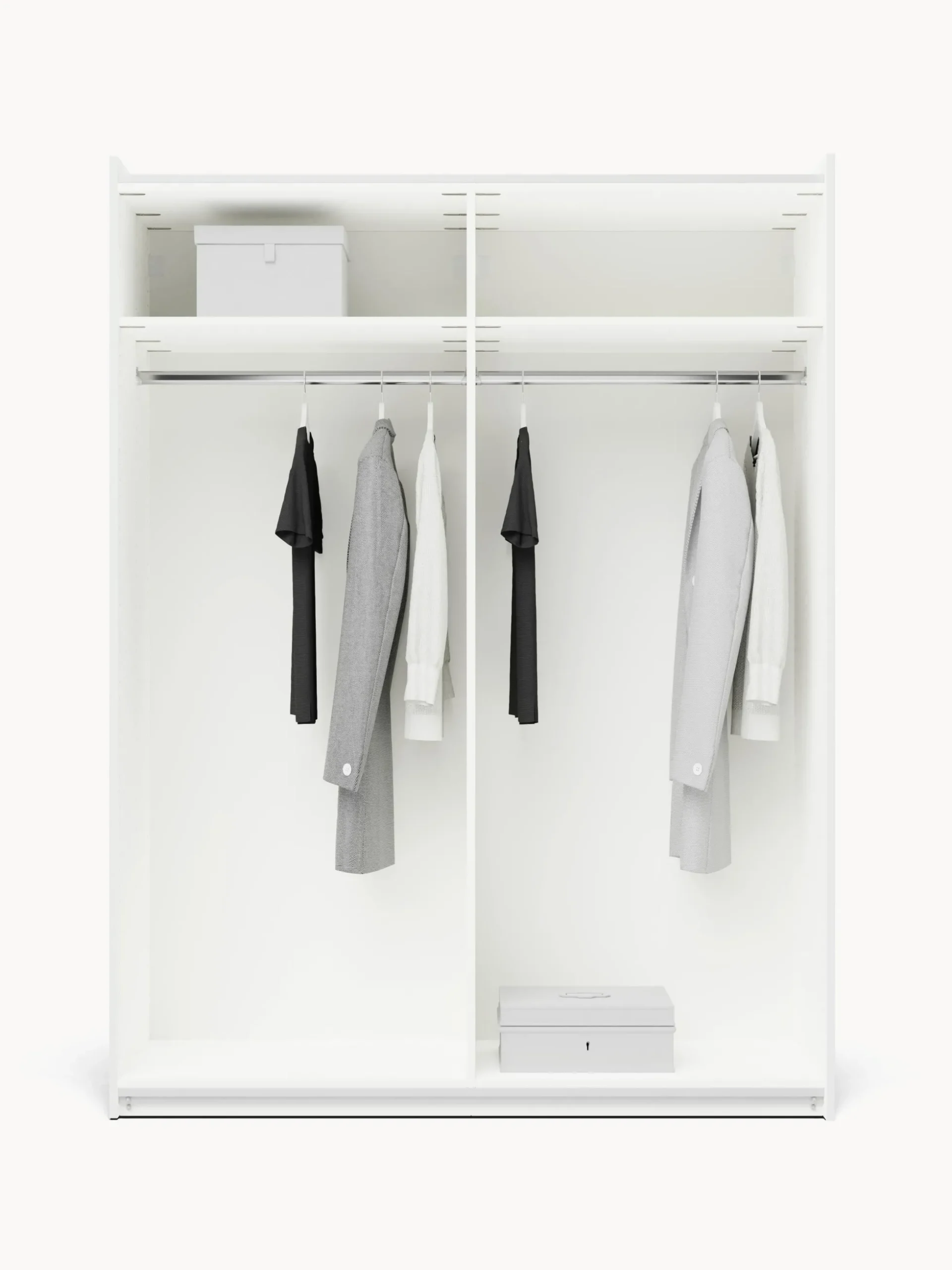 Armadio componibile con ante battenti Charlotte, Larg. 150 cm, diverse varianti