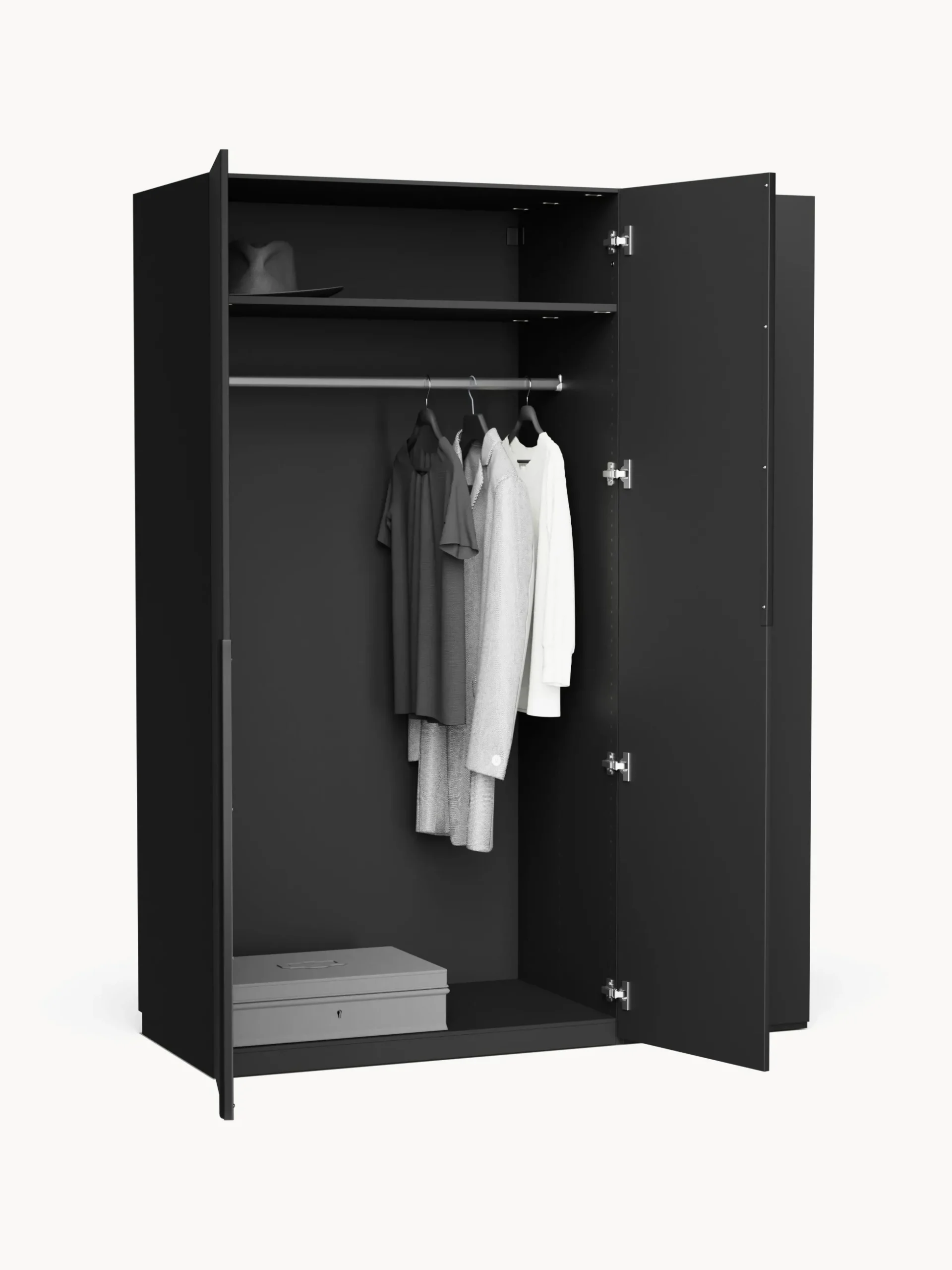 Armadio componibile con ante battenti Leon, larg. 150 cm, in diverse varianti