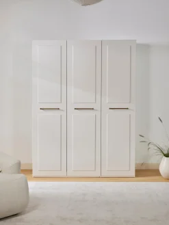 Armadio con boiserie componibile con ante battenti Charlotte, larg. 150 cm, varie misure