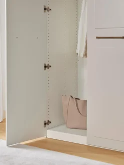 Armadio con boiserie componibile con ante battenti Charlotte, larg. 150 cm, varie misure