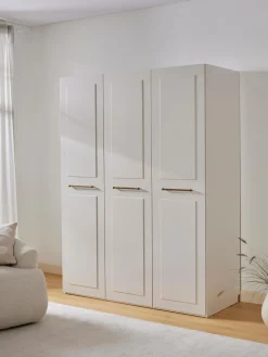 Armadio con boiserie componibile con ante battenti Charlotte, larg. 150 cm, varie misure