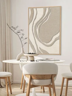 Arte da parete acustica Sacred Silence con cornice in legno