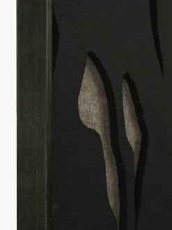 Arte da parete acustica Silent Shadows con cornice in legno