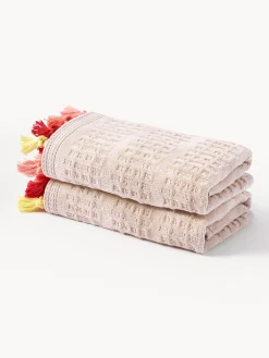 Asciugamano in velluto con frange decorative Tallulah, varie misure