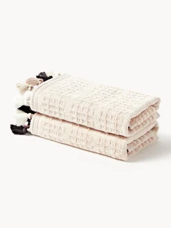 Asciugamano in velluto con frange decorative Tallulah, varie misure