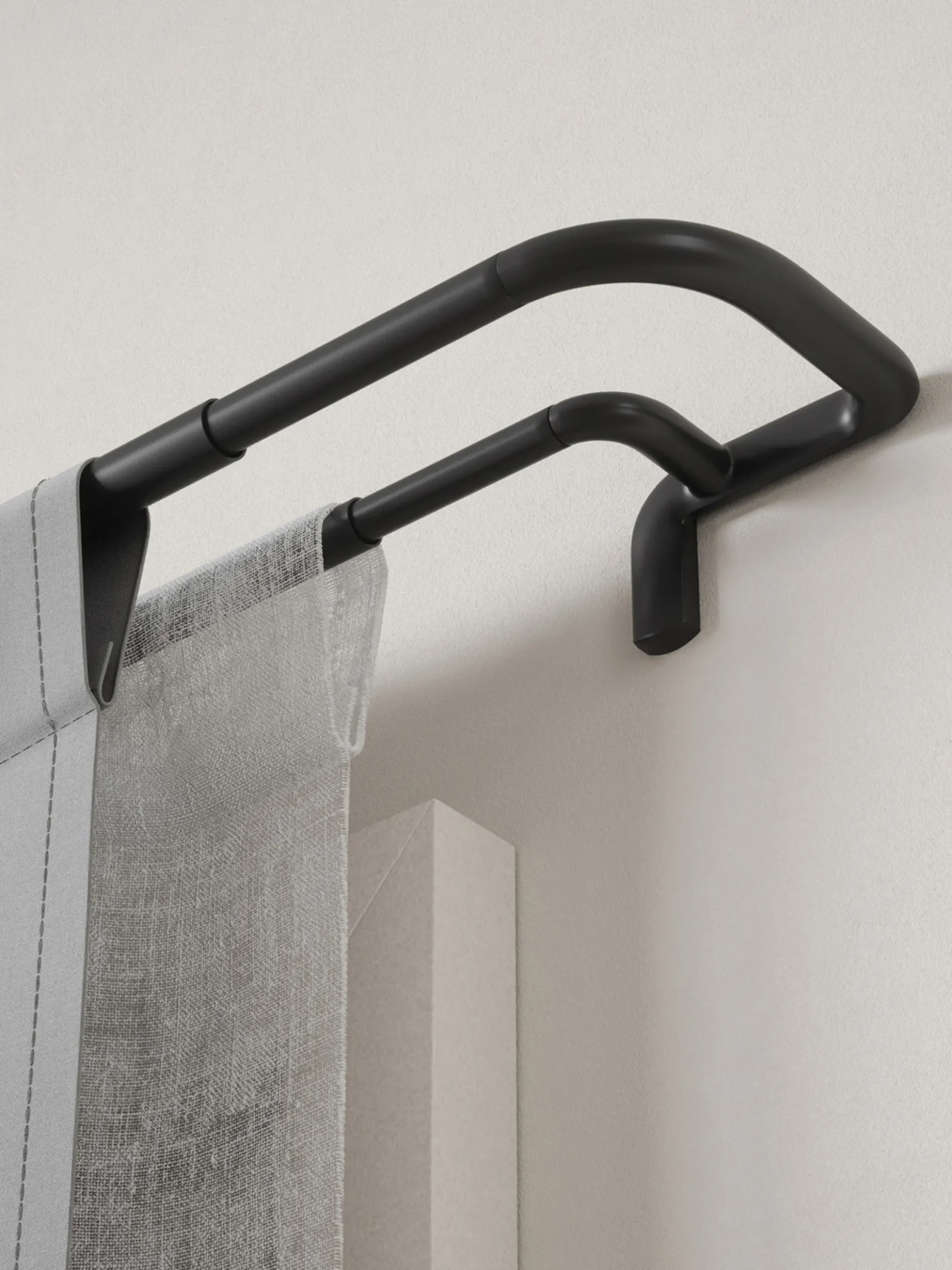 Bastone per tende Twilight, larg. 168-365 cm