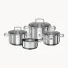 Batteria di pentole in acciaio inossidabile Moments, set da 4