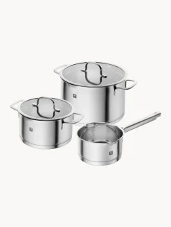 Batteria di pentole in acciaio inossidabile TrueFlow, set da 3