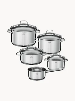 Batteria di pentole in acciaio inossidabile Elegance, set da 5