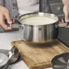 Batteria di pentole in acciaio inossidabile Pure, set da 5