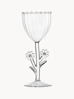 Bicchiere da vino fatto a mano in vetro borosilicato Botanica
