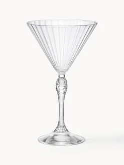 Bicchiere da Martini con struttura scanalata America's Cocktail 4 pz