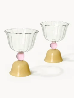 Bicchieri acqua in vetro borosilicato Tulip 2 pz
