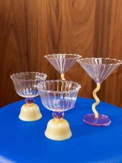 Bicchieri acqua in vetro borosilicato Tulip 2 pz