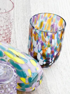 Bicchieri da acqua piccoli fatti a mano Splash 6 pz