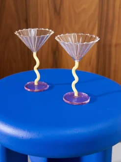Bicchieri da cocktail in vetro borosilicato Curve 2 pz