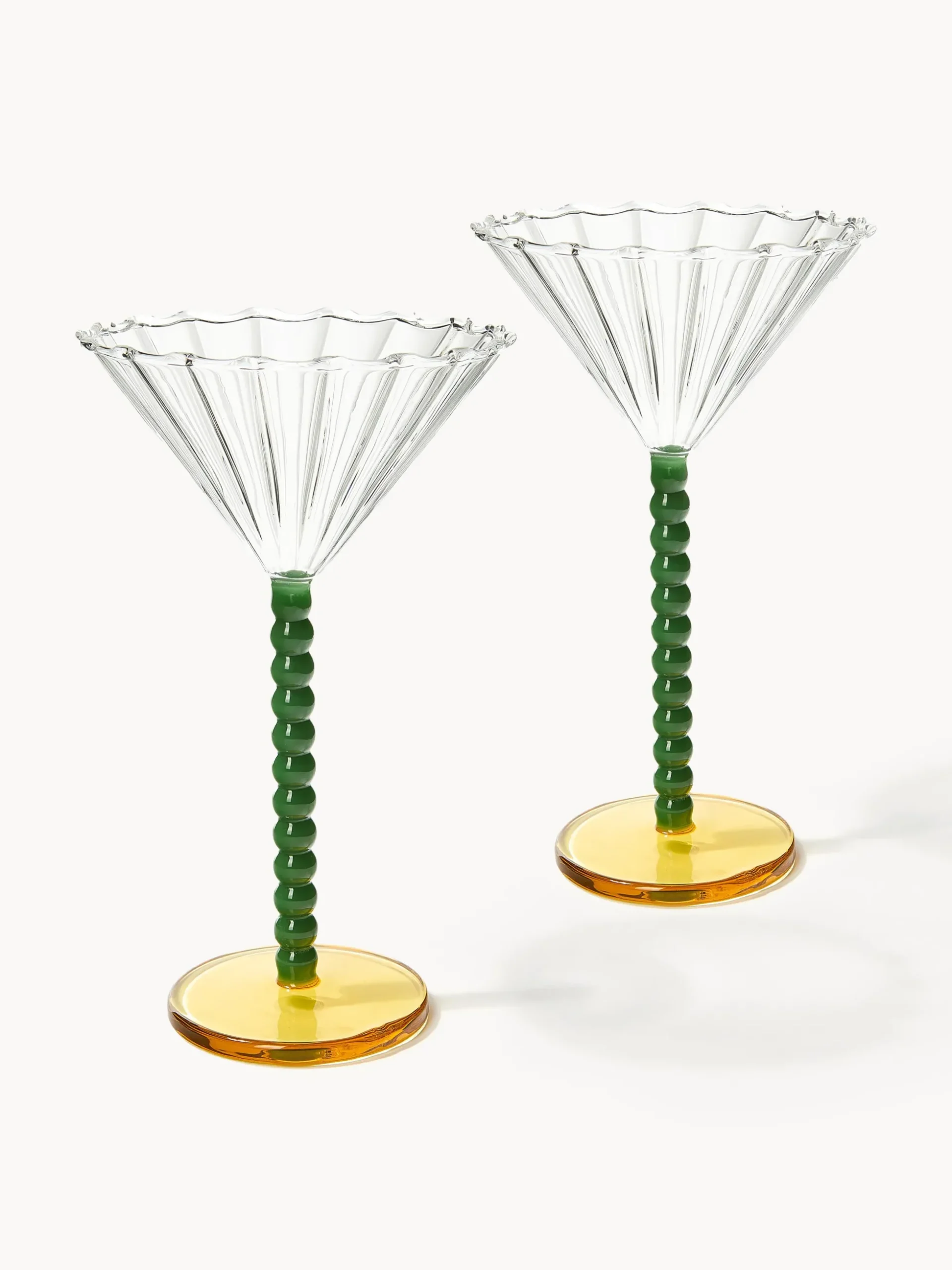 BicchierI da cocktail in vetro borosilicato Perle 2 pz
