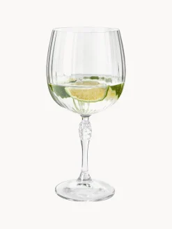 Bicchieri da gin con struttura scanalata America's Cocktail 4 pz