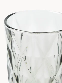 Bicchieri da long drink con motivo strutturato Colorado, set da 4