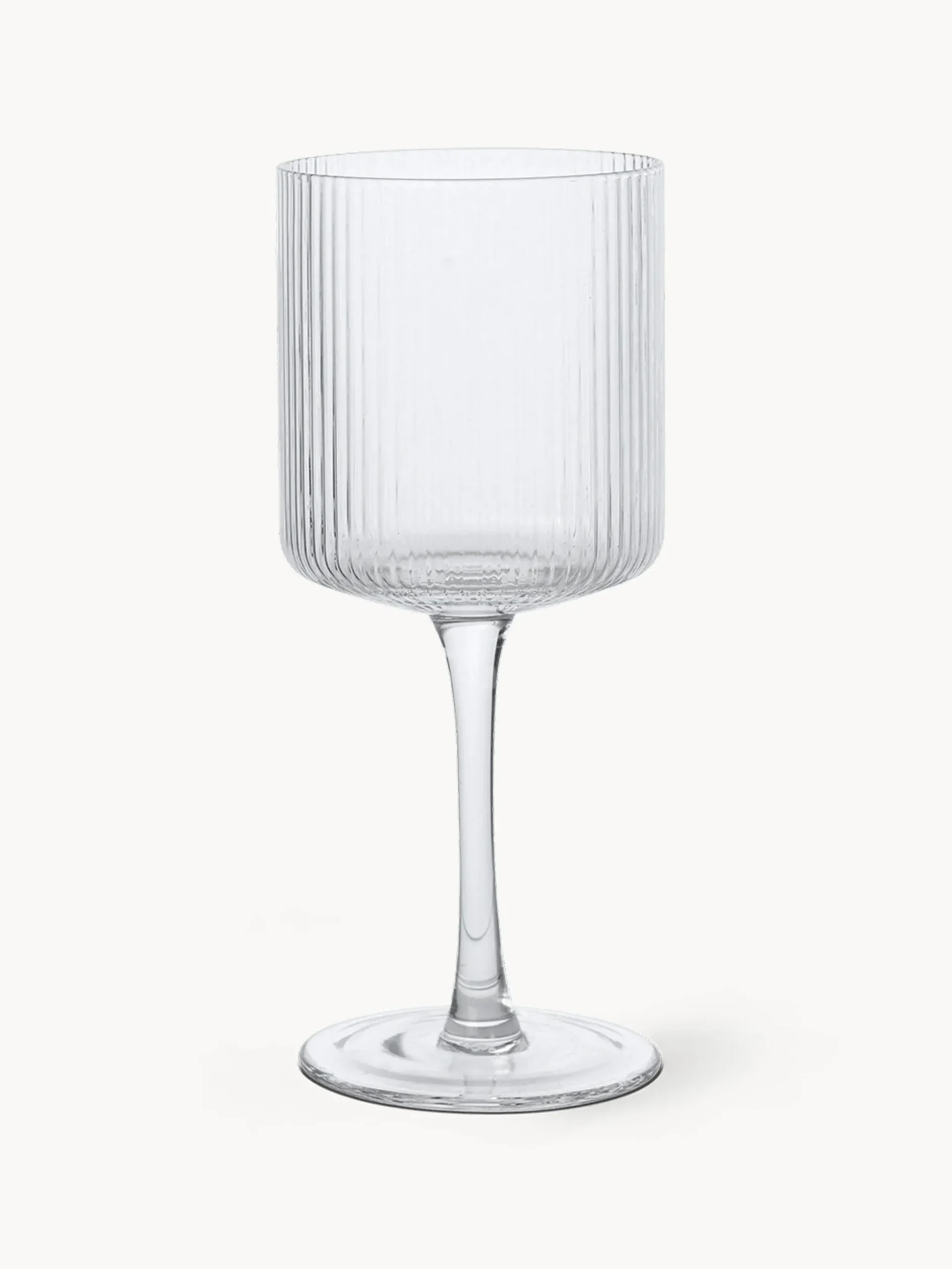 Bicchieri in vetro soffiato millerighe Ripple 2 pz