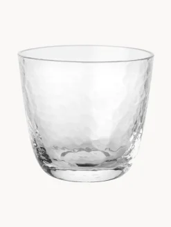 Bicchieri in vetro soffiato Hammered, 4 pz.