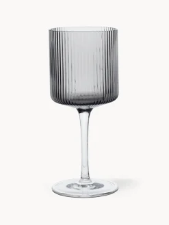 Bicchieri in vetro soffiato millerighe Ripple 2 pz